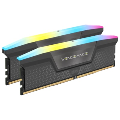 Corsair Vengeance RGB 32GB DDR5-5200 Kit (2x 16GB), CL40, grau von Corsair