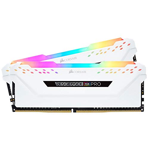 Corsair Vengeance RGB PRO 16GB (2x8GB) DDR4 3000MHz C15 XMP 2.0 Enthusiast RGB LED-Beleuchtung Speicherkit - weiß von Corsair