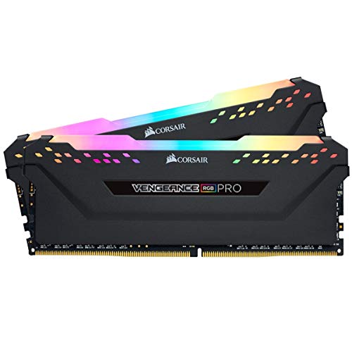 Corsair Vengeance RGB PRO 32GB (2x16GB) DDR4 2666MHz C16 XMP 2.0 Enthusiast RGB LED-Beleuchtung Speicherkit - schwarz von Corsair