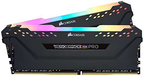 Corsair Vengeance RGB PRO 32GB (2x16GB) DDR4 4000 (PC4-32000) C18 Arbeitsspeicher, Intel Z490 optimiert – schwarz, CMW32GX4M2G4000C18 von Corsair