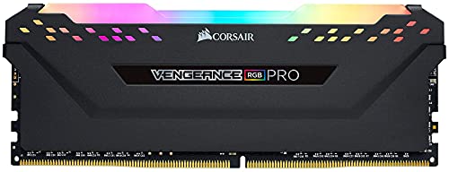 Corsair Vengeance RGB PRO 8GB (1x8GB) DDR4 3200 (PC4-25600) C16 Arbeitsspeicher, AMD Ryzen optimiert – schwarz von Corsair