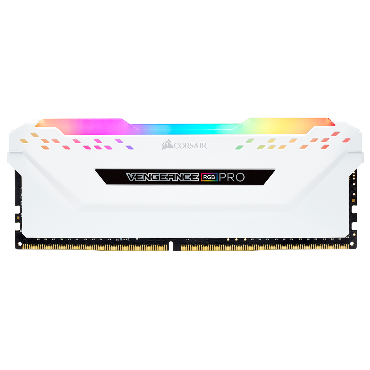 Corsair Vengeance RGB PRO - DDR4 - Kit - 32 GB: 2 x 16 GB - DIMM 288-PIN - 3200 MHz / PC4-25600 - CL16 - 1.35 V - ungepuffert - non-ECC - weiß (CMW32GX4M2E3200C16W) von Corsair