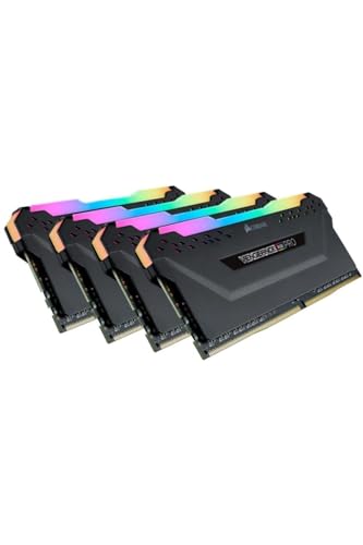 Corsair Vengeance RGB Pro 32GB (4x8GB) DDR4 3600 (PC4-28800) C16 Desktop Speicher - Schwarz von Corsair