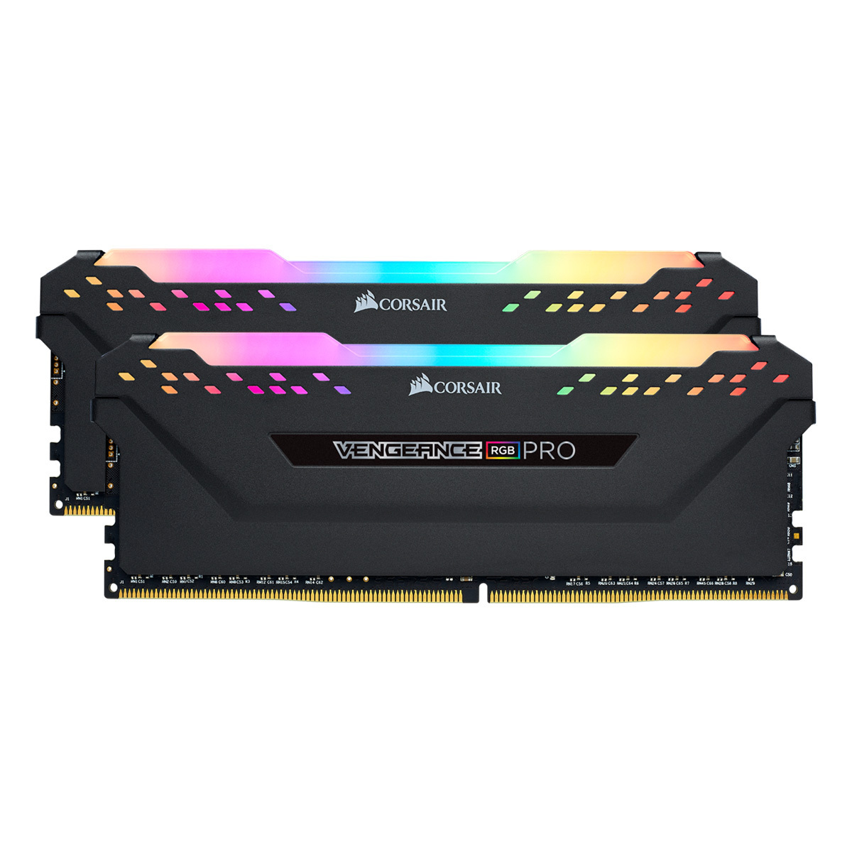 Corsair Vengeance RGB Pro Schwarz 16GB Kit (2x8GB) DDR4-3200 CL16 DIMM Arbeitsspeicher von Corsair