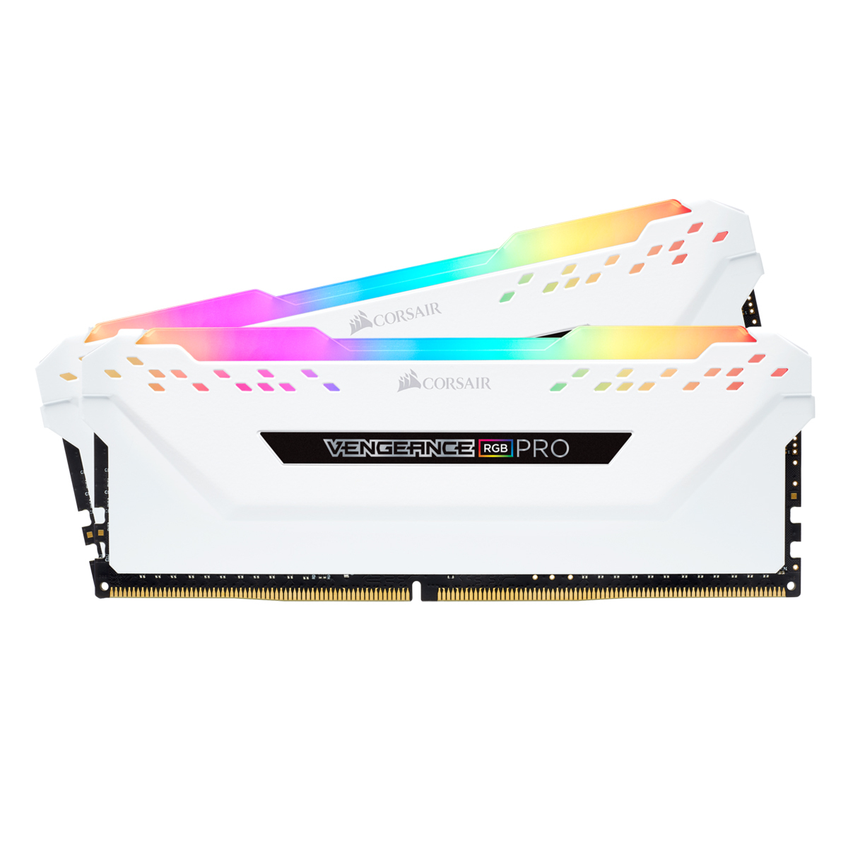 Corsair Vengeance RGB Pro Weiß 32GB Kit (2x16GB) DDR4-2666 CL16 DIMM Arbeitsspeicher von Corsair