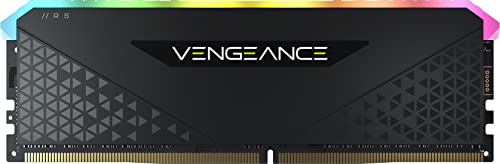 Corsair Vengeance RGB RS 8 GB (1 x 8 GB) DDR4 3.200MHz C16 Arbeitsspeicher (Dynamische RGB-Beleuchtung, Kompatibilität mit Intel & AMD 300/400/500 Series) Schwarz von Corsair