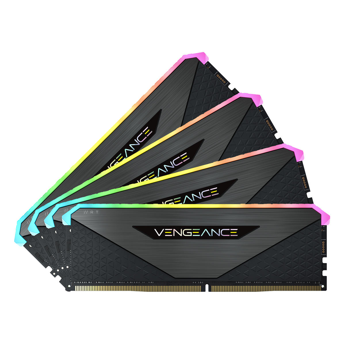 Corsair Vengeance RGB RT Schwarz 32GB Kit (4x8GB) DDR4-3600 CL18 DIMM Arbeitsspeicher von Corsair