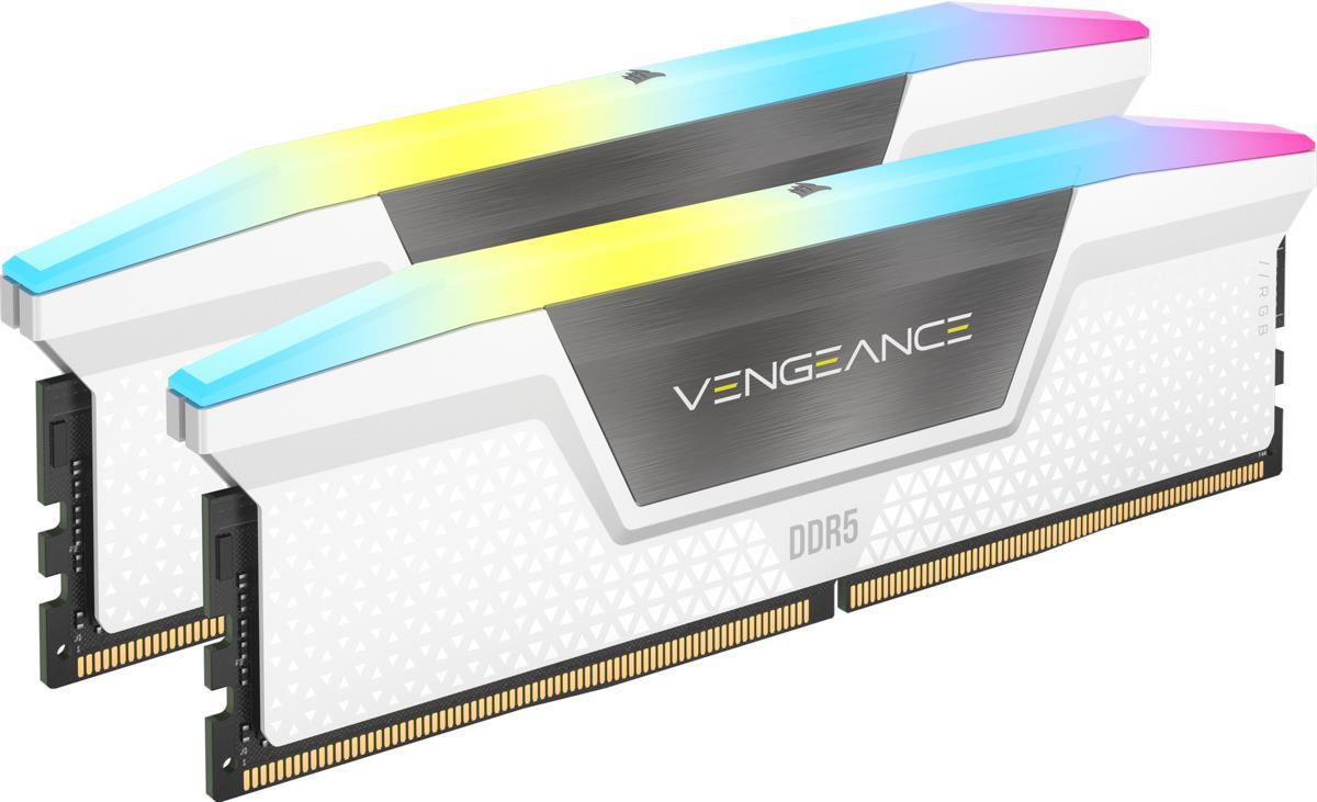 Corsair Vengeance RGB Speichermodul 64 GB 2 x 32 GB DDR5 5200 MHz (CMH64GX5M2B5200C40W) von Corsair