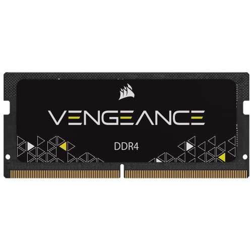 Corsair Vengeance SODIMM 32 GB (1 x 32 GB) DDR4 3200 MHz CL22 Laptop-Speicher (Unterstützung für Intel Core-Prozessoren der 11. Generation) schwarz von Corsair