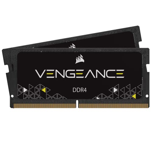 Corsair Vengeance SODIMM 32GB (2x16GB) DDR4 2400MHz CL16 Speicher für Laptop/Notebooks (Unterstützung für Intel Core™ i5 und i7 Prozessoren der 6. Generation) Schwarz von Corsair