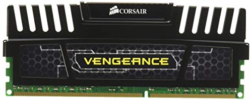 Corsair Vengeance Schwarz 8GB (1x8GB) DDR3 1600 MHz (PC3 12800) Desktop Arbeitsspeicher (CMZ8GX3M1A1600C10) von Corsair