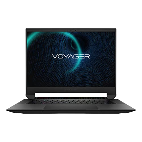 Corsair Voyager a1600 Gaming-Laptop (AMD Ryzen R7 6800HS, AMD Radeon RX 6800M, 16 GB DDR5, 16 Zoll 2560 × 1600 240 Hz IPS-Display, Cherry MX Ultra-Low-Profile-Tastenschalter, Windows 11) Schwarz von Corsair