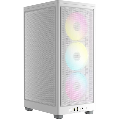 Corsair iCUE 2000D RGB Airflow weiß Mini Tower ITX Gaming Gehäuse von Corsair