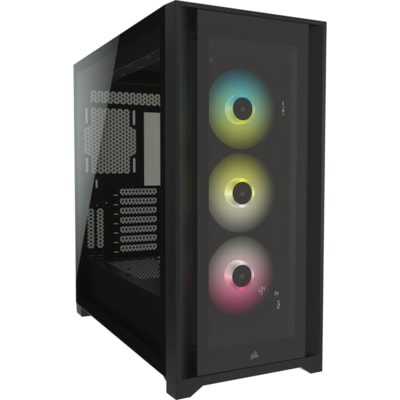 Corsair iCUE 5000X RGB Mid-Tower ATX Gaming Gehäuse schwarz TG Seitenfenster Corsair iCUE 5000X RGB Mid-Tower ATX Gaming Gehäuse schwarz TG Seitenfenster von Corsair