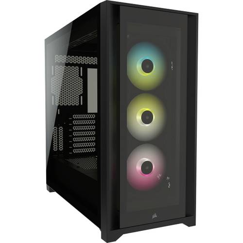 Corsair iCUE 5000X RGB Midi-Tower PC-Gehäuse Schwarz Corsair iCUE 5000X RGB Midi-Tower PC-Gehäuse Schwarz von Corsair
