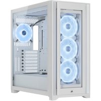 Corsair iCUE 5000X RGB QL Edition Mid-Tower ATX Gaming Gehäuse weiß von Corsair