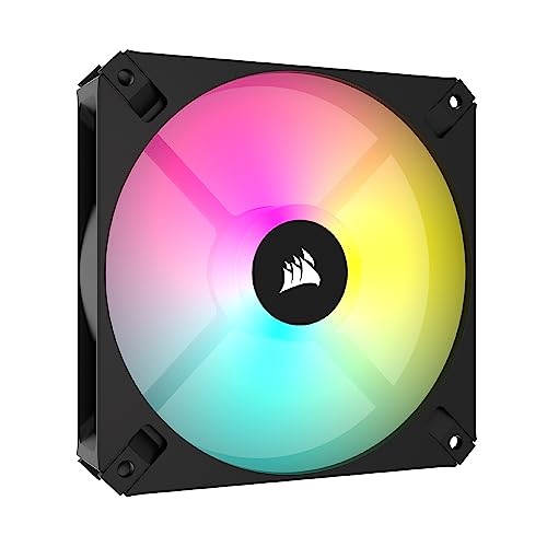 Corsair iCUE AR120 RGB Digital 120mm ARGB-Kompatibler Lüfter - Schwarz von Corsair