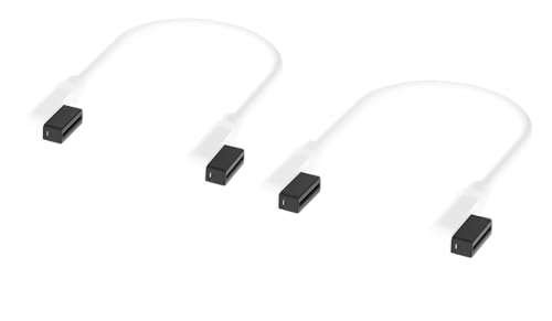 Corsair iCUE LINK Kabel - 2x 135mm Slim 90° - Weiß von Corsair