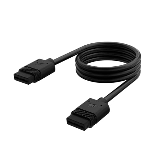 Corsair iCUE LINK Kabel - 600mm Gerade - Schwarz von Corsair