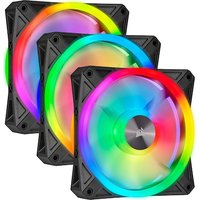 Corsair iCUE QL120 RGB Gehäuse Lüfter 3er-Pack Schwarz mit Lighting Node 120mm von Corsair