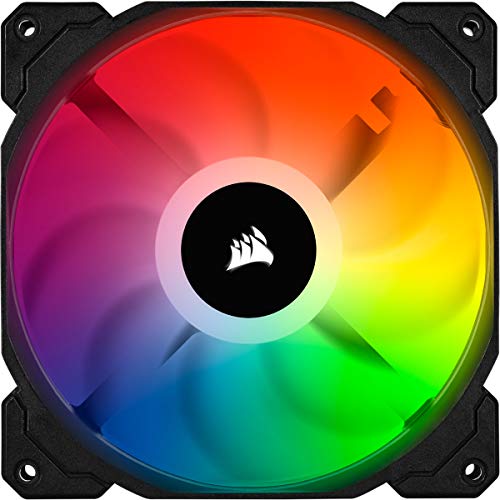 Corsair iCUE SP140 RGB PRO, RGB-LED, geräuscharm, hoher Luftstrom, Gehäuselüfter (Einzelpack), 140 mm von Corsair