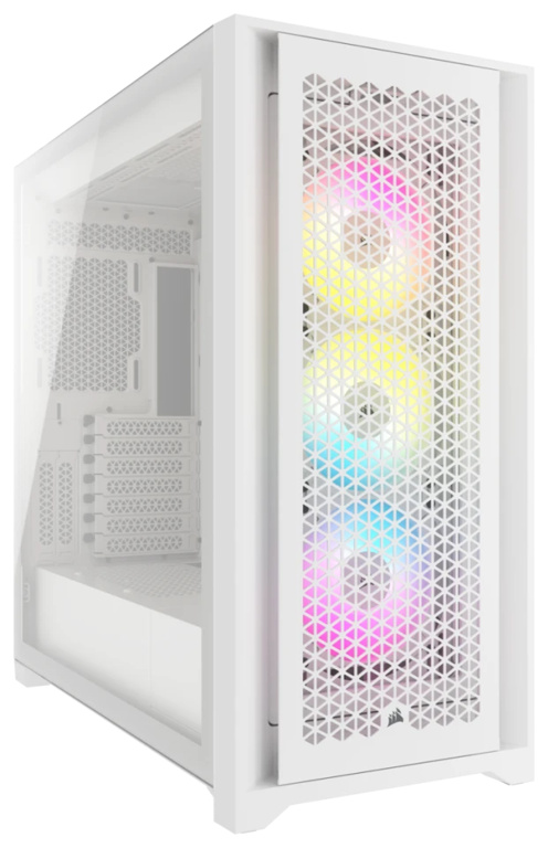 Geh CORSAIR Midi 5000D RGB Airflow (Tempered Glass) White von Corsair