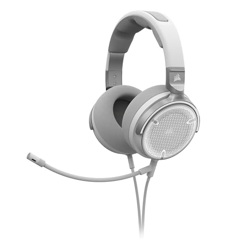 Kabelgebundenes Multiplattform-Gaming-Headset Mit abnehmbarem, Unidirektionalem Mikrofon - Graphene-Treiber - 20Hz-40 kHz - PC, Mac, PS5, PS4, Xbox, Nintendo Switch, Mobile - Weiß von Corsair