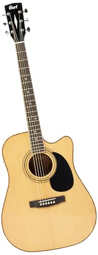 CORT AD880 NATURAL GLOSS + TASCHE Elektroakustische Gitarren Folk Elektro-Akustik von Cort