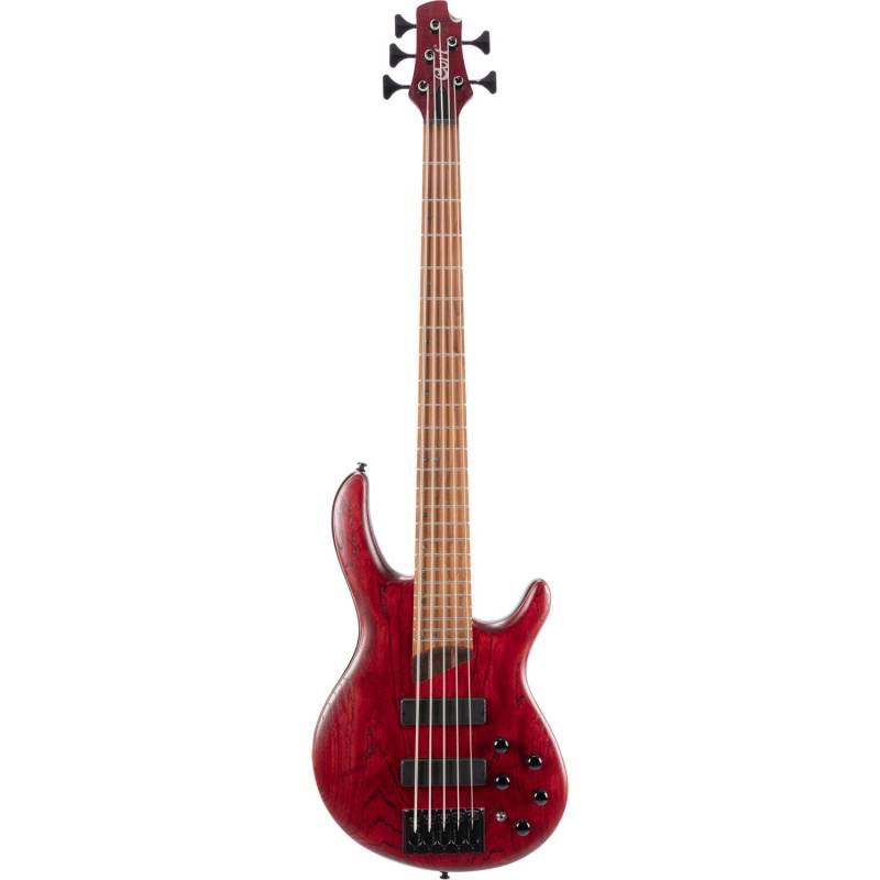 Cort B5 Element Open Pore Burgundy Red 5-String Electric Bass Guitar von Cort