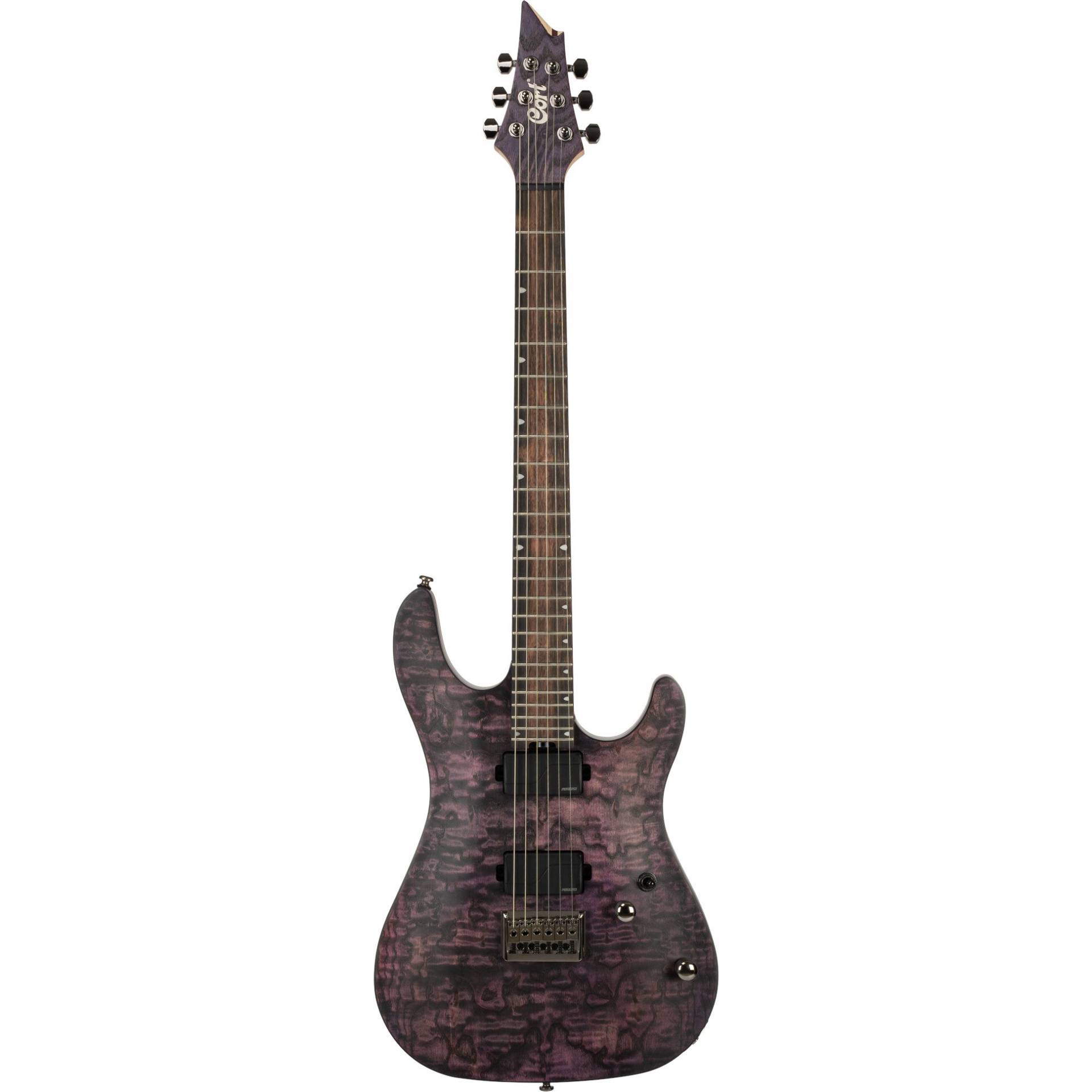 Cort KX500 Etched Deep Violet with Fishman Fluence Modern Pickups and Sand-Blasted Burl Ash Top Cort KX500 Etched Deep Violet with Fishman Fluence Modern Pickups and Sand-Blasted Burl Ash Top von Cort