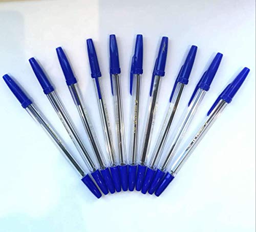 [10 Pack] Corvina 51 Classic Kugelschreiber Color blau 1 mm, Long Writing Refill von Corvina