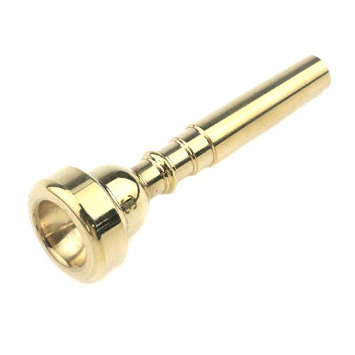 Coshar Trompetenmundstück Typ 3C Mundstück Ersatz für Trompete Musikinstrumente für Anfänger und professionelle Spieler, Messing (Gold) von Coshar