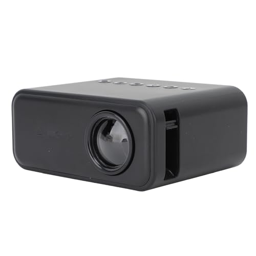 Projektor, HD 1080P 4 Ω 2 W Lautsprecher, Tragbarer Filmprojektor, WiFi, Diffuse Bildgebungstechnik, Fernbedienung für Zuhause (EU-Stecker) von Cosiki
