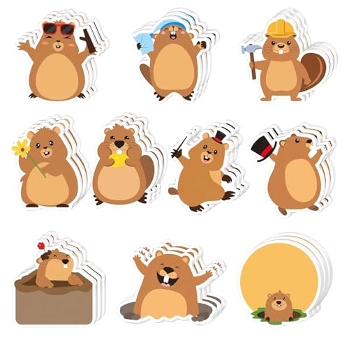 Cosmeria Niedliche Groundhog Haftnotizen Set, Selbstklebende Notizblöcke Mit 10 Stilen, Perfekt Als Mitgebsel Für Kindergeburtstag Und geschenke Für Schüler Cosmeria Niedliche Groundhog Haftnotizen Set, Selbstklebende Notizblöcke Mit 10 Stilen, Perfekt Als Mitgebsel Für Kindergeburtstag Und geschenke Für Schüler von Cosmeria