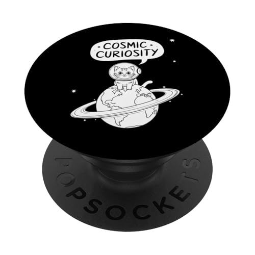 Cosmic Curiosity Katzen-Design PopSockets Klebender PopGrip Cosmic Curiosity Katzen-Design PopSockets Klebender PopGrip von Cosmic Cat Creations