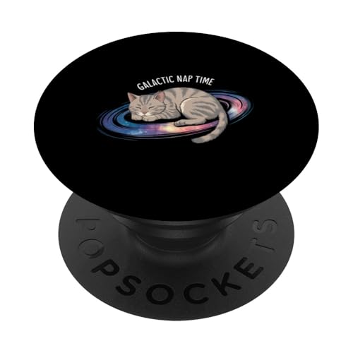 Galaktisches Nickerchen mit Katzenmotiv PopSockets Klebender PopGrip Galaktisches Nickerchen mit Katzenmotiv PopSockets Klebender PopGrip von Cosmic Cat Creations