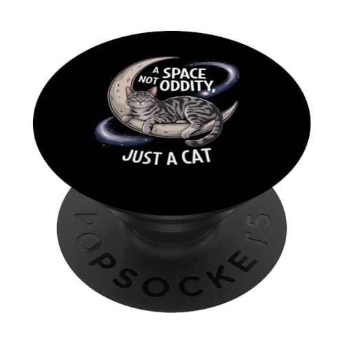 Katzen-Design mit Weltraummotiv PopSockets Klebender PopGrip Katzen-Design mit Weltraummotiv PopSockets Klebender PopGrip von Cosmic Cat Creations