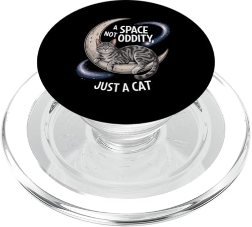 Katzen-Design mit Weltraummotiv PopSockets PopGrip für MagSafe von Cosmic Cat Creations