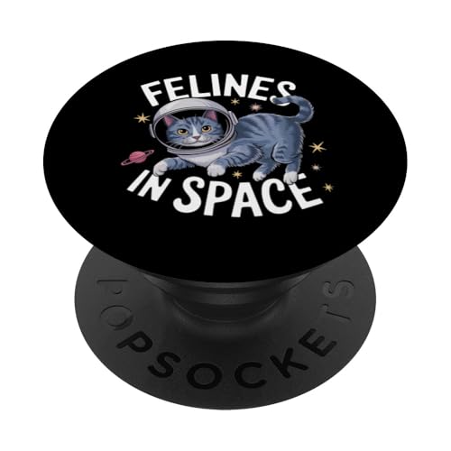 Katzen im Weltraum Astronaut Katze Design PopSockets Klebender PopGrip Katzen im Weltraum Astronaut Katze Design PopSockets Klebender PopGrip von Cosmic Cat Creations