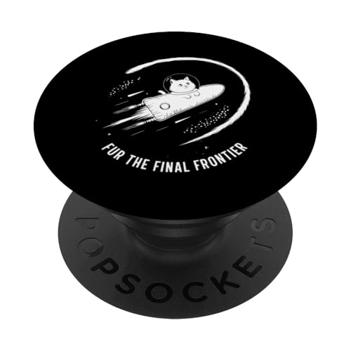 Space Cat-Rakete „Fur the Final Frontier“ PopSockets Klebender PopGrip Space Cat-Rakete „Fur the Final Frontier“ PopSockets Klebender PopGrip von Cosmic Cat Creations