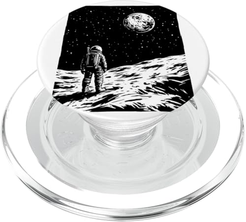 Astronaut Mond Weltraum Kunstwerk Planeten PopSockets PopGrip für MagSafe Astronaut Mond Weltraum Kunstwerk Planeten PopSockets PopGrip für MagSafe von Cosmic Landscape and Astronaut Artwork