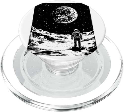 Astronaut Mond Weltraum Kunstwerk Planeten PopSockets PopGrip für MagSafe Astronaut Mond Weltraum Kunstwerk Planeten PopSockets PopGrip für MagSafe von Cosmic Landscape and Astronaut Artwork