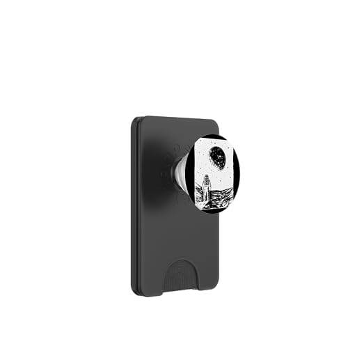 Astronaut blickt auf den Mond Weltraum und die Galaxie Exploration PopSockets PopWallet für MagSafe Astronaut blickt auf den Mond Weltraum und die Galaxie Exploration PopSockets PopWallet für MagSafe von Cosmic Landscape and Astronaut Artwork
