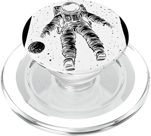 Astronaut schwebt im Weltraum PopSockets PopGrip für MagSafe von Cosmic Landscape and Astronaut Artwork