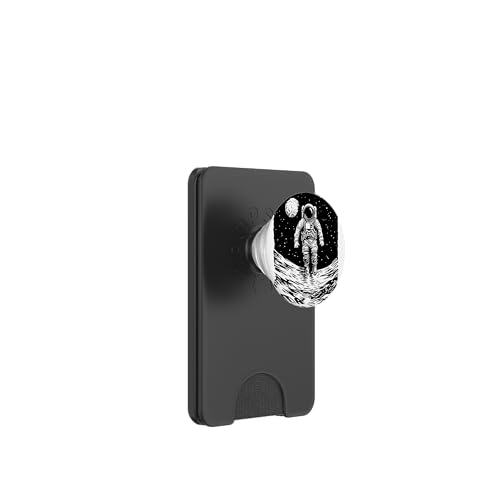 Astronaut schwebt im Weltraum PopSockets PopWallet für MagSafe von Cosmic Landscape and Astronaut Artwork