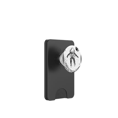 Astronaut schwebt im Weltraum PopSockets PopWallet für MagSafe von Cosmic Landscape and Astronaut Artwork