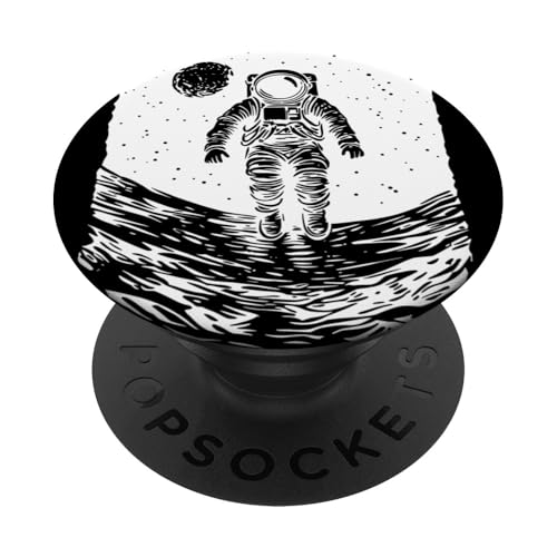 Astronaut schwebt im Weltraum Sci-Fi Ästhetische Galaxie PopSockets Klebender PopGrip von Cosmic Landscape and Astronaut Artwork