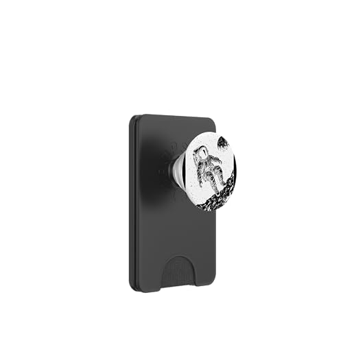 Astronaut schwebt im Weltraum Sci-Fi Ästhetische Galaxie PopSockets PopWallet für MagSafe von Cosmic Landscape and Astronaut Artwork