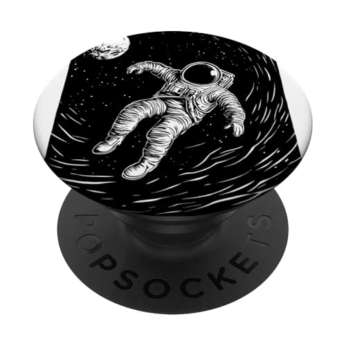 Futuristischer Astronaut schwebt im Weltraum PopSockets Klebender PopGrip von Cosmic Landscape and Astronaut Artwork