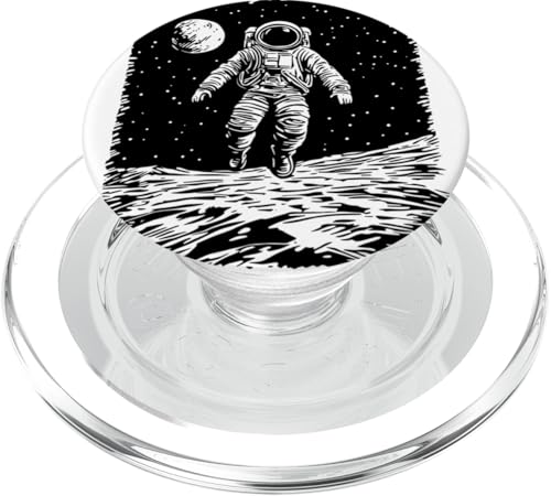Futuristischer Astronaut schwebt im Weltraum PopSockets PopGrip für MagSafe Futuristischer Astronaut schwebt im Weltraum PopSockets PopGrip für MagSafe von Cosmic Landscape and Astronaut Artwork
